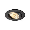 SLV Verzonken plafondring NEW TRIA® 95 rond, zwart