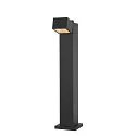 SLV Staande armatuur voor buiten S-CUBE 75 hoekig, CCT Switch, kantelbaar IP65, antraciet dimbaar