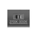 SLV outdoor ceiling luminaire S-CUBE down, square, rigid, CCT Switch IP65, anthracite dimmable
