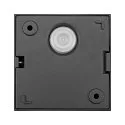 SLV outdoor ceiling luminaire S-CUBE down, square, rigid, CCT Switch IP65, anthracite dimmable