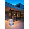 SLV outdoor ceiling luminaire S-CUBE down, square, rigid, CCT Switch IP65, anthracite dimmable