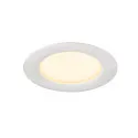 Afdekking DOWNLIGHT V 100 plat, met klemveren, wit