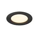 SLV Afdekking DOWNLIGHT V 100 plat, zwart