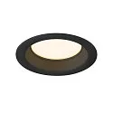 SLV Afdekking DOWNLIGHT V 100 licht verzonken, zwart