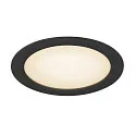 SLV Afdekking DOWNLIGHT V 200 plat, zwart