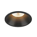 SLV Verzonken plafondring NEW TRIA® 75 rond, diep, zwart