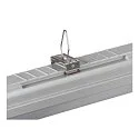 SLV Armatuur voor vochtige ruimten WATERPROOF V 1200 ON-OFF slagvast, schakelbaar IP66, grijs 
