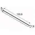SLV Armatuur voor vochtige ruimten WATERPROOF V 1500 ON-OFF slagvast, schakelbaar IP66, grijs 