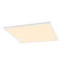 Plafondarmatuur PANEL V 600 ON-OFF CCT Switch, schakelbaar IP54 / IP40, wit, gelakt 