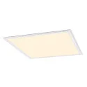 SLV Plafondarmatuur PANEL V 625 ON-OFF CCT Switch, schakelbaar IP54 / IP40, wit, gelakt 