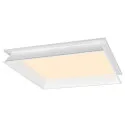 SLV Plafondarmatuur PANEL V 625 ON-OFF CCT Switch, schakelbaar IP54 / IP40, wit, gelakt 