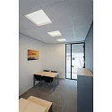 SLV Plafondarmatuur PANEL V 600 ON-OFF CCT Switch, UGR < 19, schakelbaar IP54 / IP40, wit, gelakt 