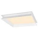 Plafondarmatuur PANEL V 625 ON-OFF CCT Switch, UGR < 19, schakelbaar IP54 / IP40, wit, gelakt 