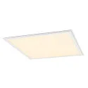 SLV Plafondarmatuur PANEL V 625 DALI DALI aanstuurbaar, CCT Switch, UGR < 19 IP54 / IP40, wit, gelakt dimbaar