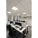SLV Plafondarmatuur PANEL V 625 DALI DALI aanstuurbaar, CCT Switch, UGR < 19 IP54 / IP40, wit, gelakt dimbaar