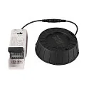 SLV Plafondinbouwarmatuur DOWNLIGHT V 150 zonder frame, CCT Switch, multipower, bekabeld IP54 / IP20, zwart 