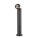 SLV Staande armatuur voor buiten R-CUBE 75 rond, CCT Switch, cardanisch draaien IP65, antraciet dimbaar