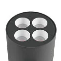 SLV Staande armatuur voor buiten R-CUBE 75 rond, CCT Switch, cardanisch draaien IP65, antraciet dimbaar