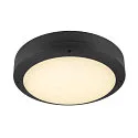 Wand- en plafondarmatuur OUTDOOR BULKHEAD V 360 CCT Switch, slagvast, schakelbaar IP65, zwart, gelakt 