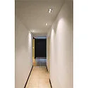 SLV ceiling recessed luminaire KADUX TRIPLE square IP20, black, white dimmable