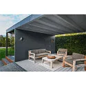SLV Wandarmatuur voor buitenshuis PHOTONI halfrond, conisch E27 IP65, roest dimbaar