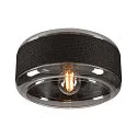 SLV Wand- en plafondarmatuur PANTILO ROPE 27 cilindrisch E27 IP20, zilver dimbaar