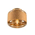Wand- en plafondarmatuur PANTILO ROPE 19 cilindrisch E27 IP20, goud dimbaar