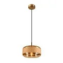 SLV Pendelarmatuur PANTILO ROPE 27 E27 IP20, goud dimbaar