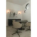 SLV Wandarmatuur VARYT rond E14 IP44, zwart