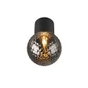 SLV Plafondarmatuur VARYT rond E14 IP44, zwart