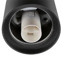 SLV Plafondarmatuur VARYT rond E14 IP44, zwart
