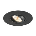 SLV Verzonken plafondring NEW TRIA® 75 XL rond, zwart