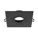 Verzonken plafondring NEW TRIA® 75 XL vierkant, zwart