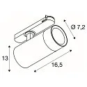 SLV 3-fase spot TRACKSPOT V / 10-20W CCT Switch, schakelbaar, multipower, focusseerbaar IP20, wit 