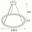 Pendelarmatuur ONE CUBE UP/DOWN IP20, zwart dimbaar