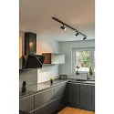 SLV 1-phase spot NOBLO® SPOT round, set of 3 IP20, black dimmable