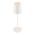 Tafellamp op batterijen VINOLINA TWO 3-CCT 3-voudig, CCT Switch, met Touch-Dimmer, conisch, met Oplaadstation IP65, wit dimbaar