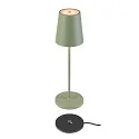 SLV Tafellamp op batterijen VINOLINA TWO 3-CCT 3-voudig, CCT Switch, met Touch-Dimmer, conisch, met Oplaadstation IP65