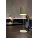 SLV Tafellamp op batterijen VINOLINA TWO 3-CCT 3-voudig, CCT Switch, met Touch-Dimmer, conisch, met Oplaadstation IP65