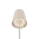 SLV Tafellamp op batterijen VINOLINA TWO 3-CCT 3-voudig, CCT Switch, met Touch-Dimmer, conisch, met Oplaadstation IP65, zand dimbaar