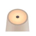 SLV Tafellamp op batterijen VINOLINA TWO 3-CCT 3-voudig, CCT Switch, met Touch-Dimmer, conisch, met Oplaadstation IP65, zand dimbaar