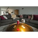 SLV Tafellamp op batterijen VINOLINA TWO 3-CCT 3-voudig, CCT Switch, met Touch-Dimmer, conisch, met Oplaadstation IP65, zand dimbaar
