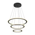 Pendelarmatuur ONE FLAT TRIPLE IP20, zwart dimbaar