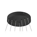Pendelarmatuur ONE FLAT TRIPLE IP20, zwart dimbaar