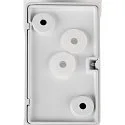 SLV Wandarmatuur voor buitenshuis MODELA UP/DOWN up down, slagvast IP65, wit mat dimbaar