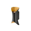 SLV Wandarmatuur voor buitenshuis MODELA UP/DOWN up down, slagvast IP65, zwart mat dimbaar