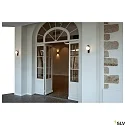 SLV Wandarmatuur voor buitenshuis MODELA UP/DOWN up down, slagvast IP65, zwart mat dimbaar