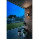 SLV Wandarmatuur voor buitenshuis MODELA UP/DOWN up down, slagvast IP65, wit mat dimbaar