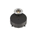 SLV floor recessed luminaire DASAR® M round, swivelling, DALI controllable, passable IP67, stainless steel dimmable