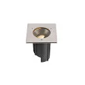 SLV Vloerinbouwarmatuur DASAR® M hoekig, draaibaar, DALI aanstuurbaar, begaanbaar IP67, rvs dimbaar